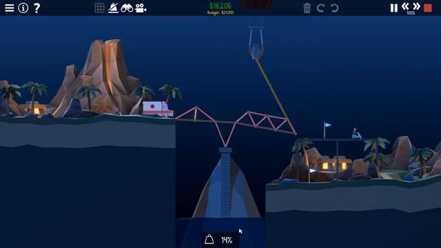 Poly Bridge 2 - 2-15 Weight Distribution - Walkthrough смотреть онлайн