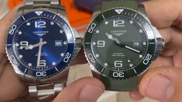 Longines Hydroconquest 2020 khaki scary replica watch 😱 compared to real Longines