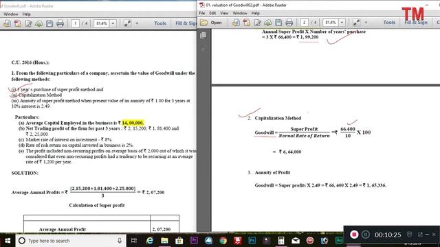 Valuation of Goodwill & Shares # 1C.U. 2016 (Hons.) ISC CBCS B COM CA CMA M COM TAPAN SI смотреть онлайн