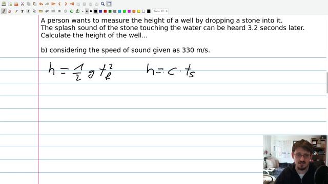Height of a Well by Dropping a Stone with and without Considering the Speed of Sound смотреть онлайн