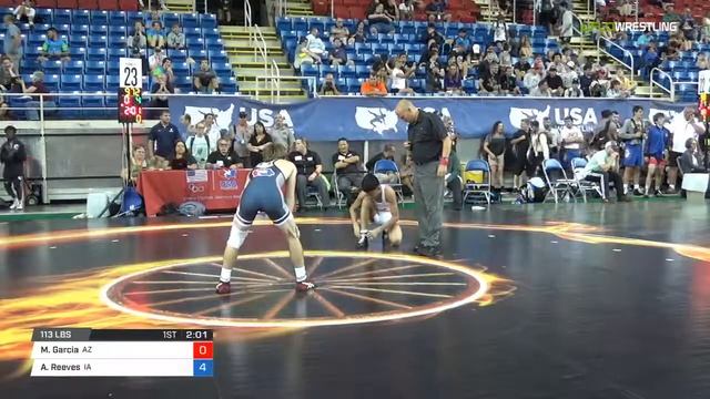Junior FS 113 Rnd 32 - Manny Garcia (AZ) vs. Aden Reeves (IA) смотреть онлайн