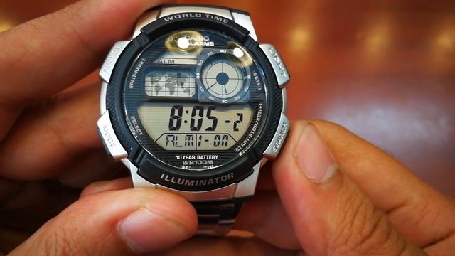 (Hướng dẫn chỉnh giờ) Casio worldtime AE-1200WHD / Casio AE-1000W смотреть онлайн