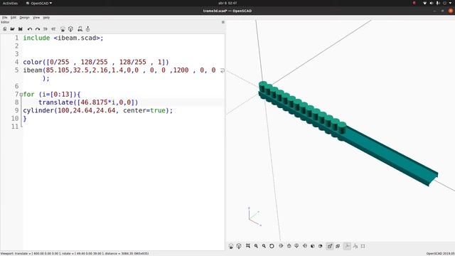 Aula 07 - Viga Celular - Z88Aurora, OpenScad e TRAME 5.2 смотреть онлайн