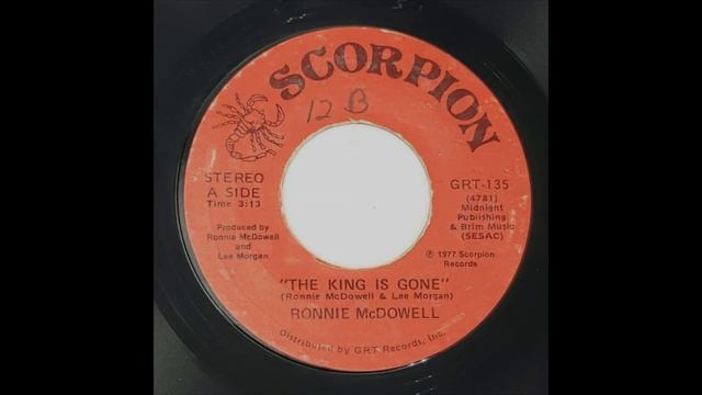 Ronnie McDowell - The King Is Gone 45 RPM Record Scorpion 1977 Elvis Tribute Song смотреть онлайн