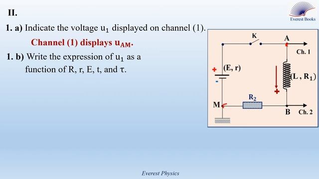 Coil In An Electric Circuit - Lebanese Official Exams - [GS   (2004 -1)]