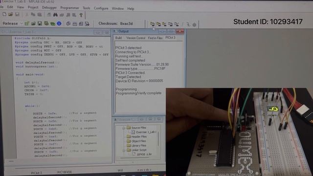 Lab 8 / Interfacing and programming 7 segment display. смотреть онлайн