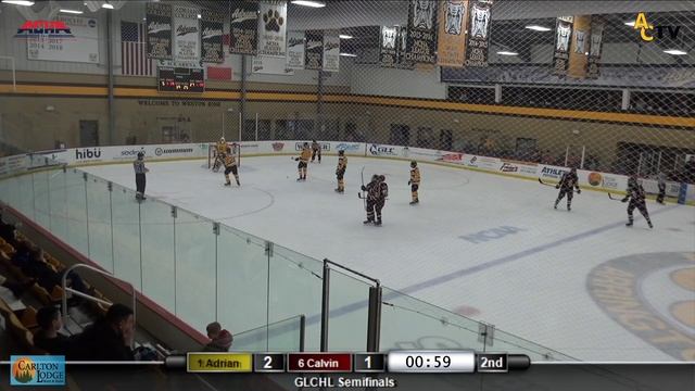 GLCHL Semifinals: 1 Adrian vs 6 Calvin 3/8/19 смотреть онлайн