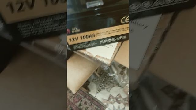 100 ампер-часов, железо фосфатный аккумулятор.