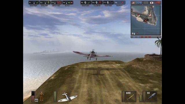 BATTLEFIELD 1942 - Axis Campaign - Wake island смотреть онлайн