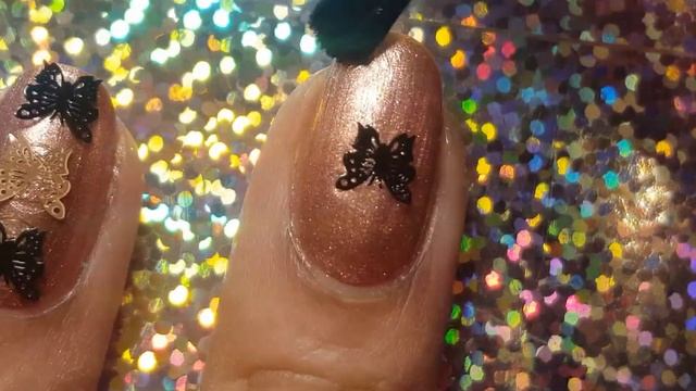 Charlie's Nail Art|Holo Rose Pink Glitter|Butterfly Decals смотреть онлайн
