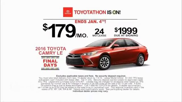 Toyota Toyotathon TV Spot, Final Days: 'Camry' смотреть онлайн