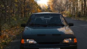 Vaz 2114 stance autumn forest