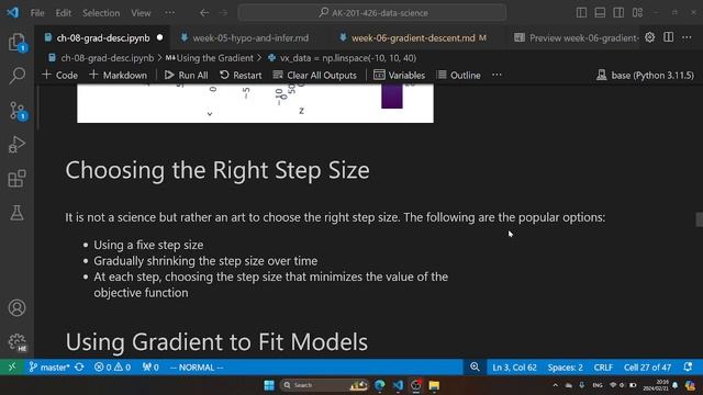 AK-201-426 - Data Science - Week 06 - Powerful Optimization Procedure - Gradient Descent