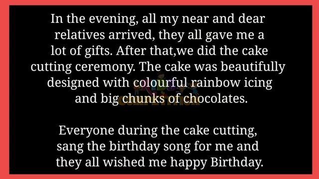 Essay on how I celebrated my birthday | lines on birthday party for kids Essay on my birthday смотреть онлайн