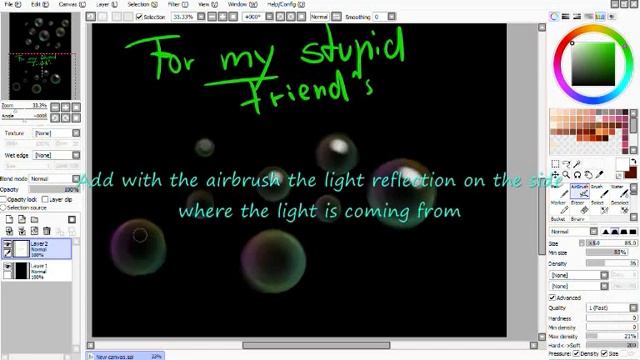 how i draw bubbles with Sai смотреть онлайн