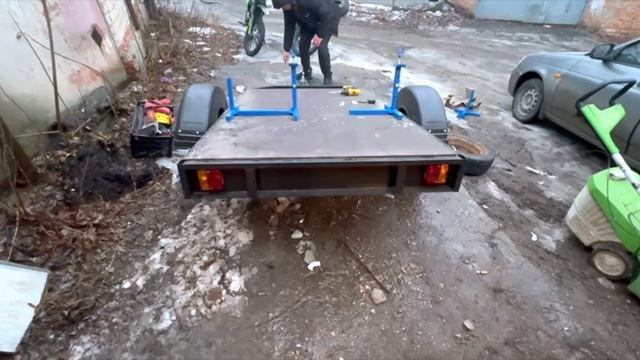 Монтаж крепления для перевозки мотоциклов смотреть онлайн