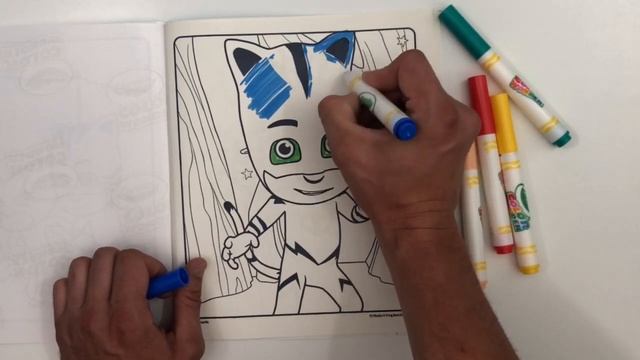 Crayola PJMASKS Волшебные фломастеры Color Wonder Mess Free Colouring