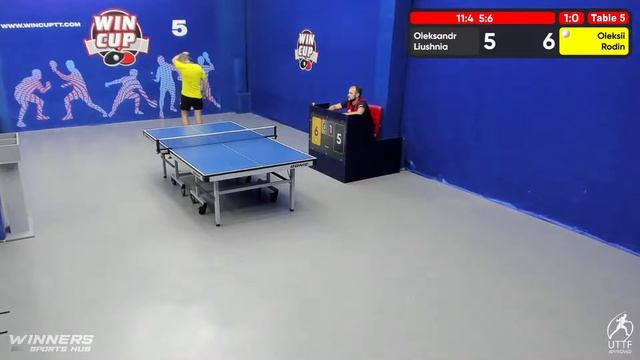 02:00 Oleksandr Liushnia  3:0 Oleksii Rodin South 6  WIN CUP 22.09.2022 WINCUP | TABLE TENNIS