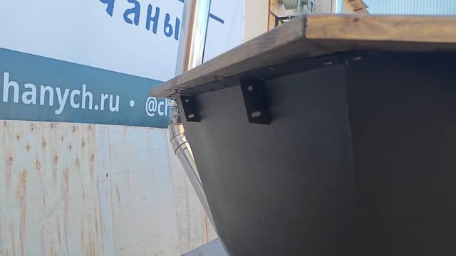 Банный чан "Чан Чаныч малый" комбинированный (чаша из "пищевой" стали AISI 304, печь из стали Ст3) смотреть онлайн