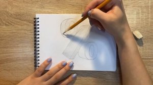 Как нарисовать процент карандашом | Рисунок для начинающих поэтапно