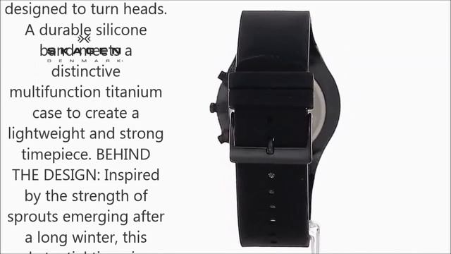 Skagen Men's SKW6075 Balder Titanium Watch with Black Silicone Band смотреть онлайн