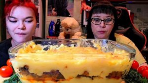 Мукбанг | Картофельная запеканка | Обжор Асмр.  Ответы на вопросы