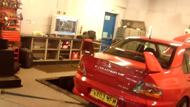 evo 8 wallace dyno 377 bhp 330 torque 1.5 bar boost