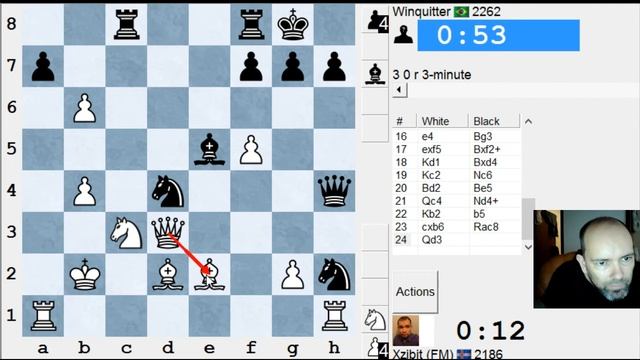 Live Blitz #74 - W in Reversed Blumenfeld Gambit смотреть онлайн