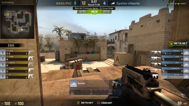 [UKCSGO] 28.02.2018 - Epsilon vs HAVU @ Bets.net Challenger Series Group Stage 2 (RUS) смотреть онлайн