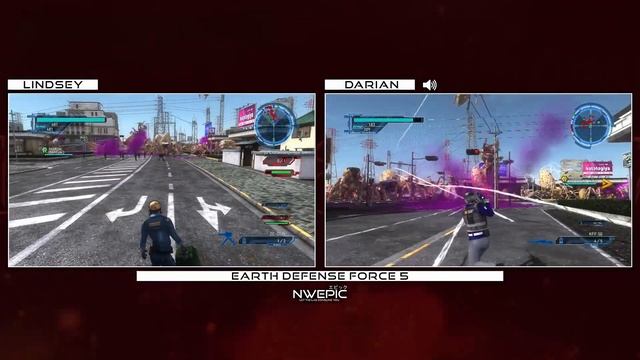 Earth Defense Force 5 | Online Co-Op Playthrough (Part 3) (Dual Screen)