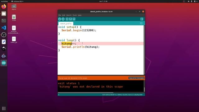 Arduino Error : Was Not Declared in This Scope смотреть онлайн