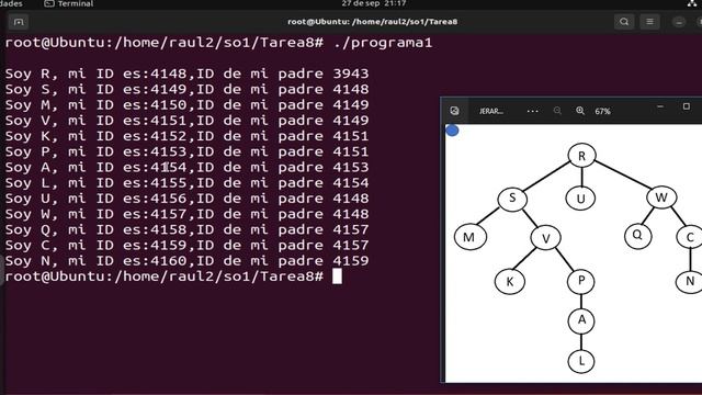 Tarea8. Uso de fork(), wait() y execlp en linux (Ubuntu) смотреть онлайн