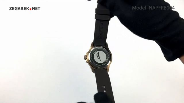 Nautica Pasek NAPFRB004 Freeboard Brown Sport Watch - Zegarek.net смотреть онлайн