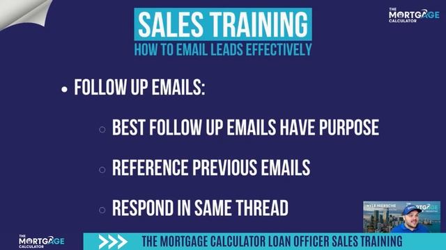 Loan Officer Sales Training - How To Email Leads Effectively To Connect With Potential Clients
