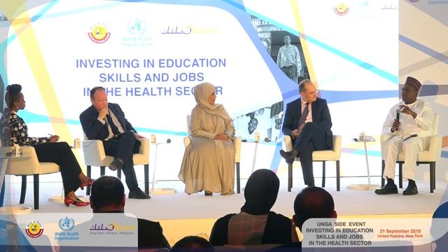 UNGA 2019 Side Event - “Investing in education, skills and jobs in the health sector" смотреть онлайн