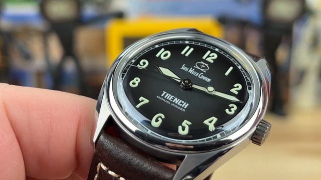 SWCUSA Trench Manual Wind Field Watch смотреть онлайн
