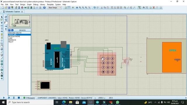simulation of smart door lock system using arduino in proteus смотреть онлайн