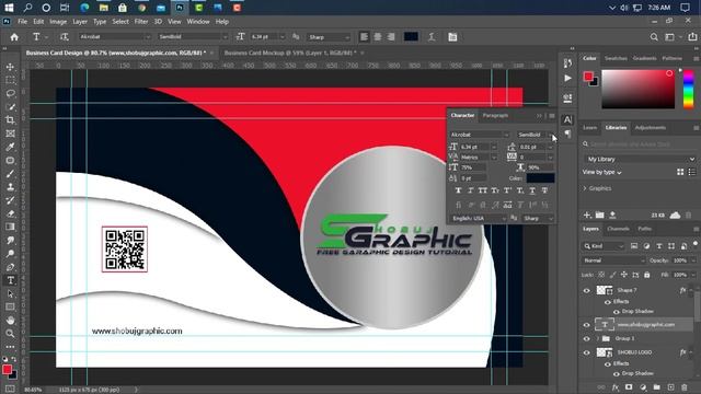 Free PSD Creative Business Card Design – Photoshop Tutorial смотреть онлайн