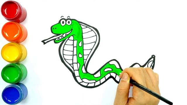 Bolalar uchun ilon chizish / Рисуем змея для детей смотреть онлайн