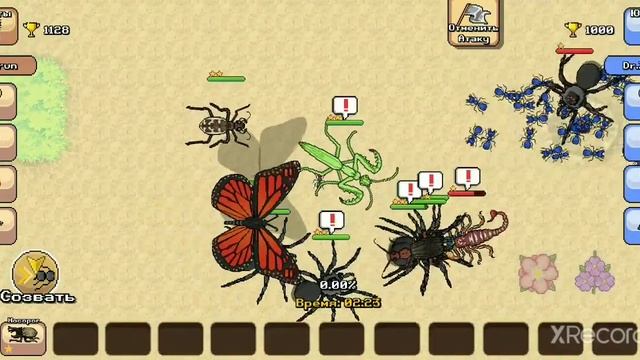 Пасхальное событие в Pocket Ants! Тестирую бабочку Монарх. смотреть онлайн