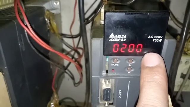 DELTA ASDA-A2 Servo Drive JOG Operation.