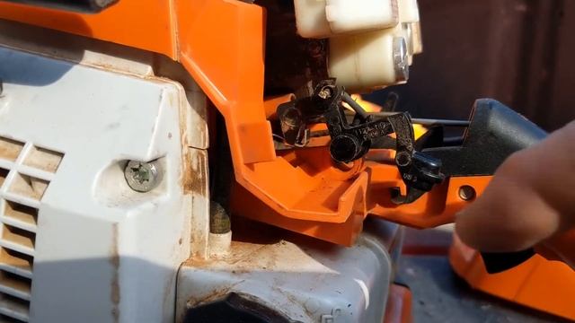 Stihl chainsaw choke fix смотреть онлайн
