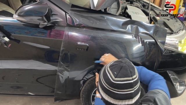 Toyota yaris glossy black complete wrapped(paint protection film)save & protect/how to apply wrappe смотреть онлайн