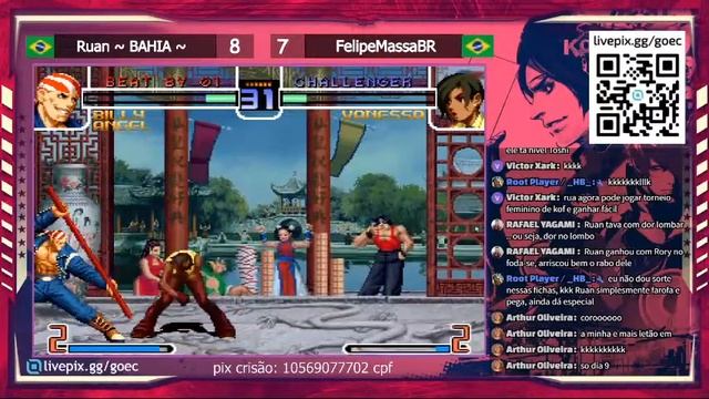 RUAN BAHIA VS FELIPE MASSA ~ FT20 ~ KOF 2002 ~ BENEFICENTE PARA CRISÃO смотреть онлайн