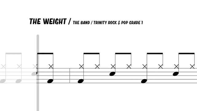How to Play The Weight The Band On Drums Trinity Rock & Pop Grade 1 смотреть онлайн