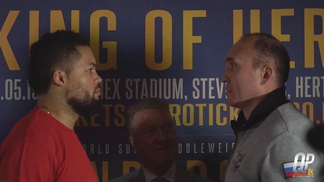 JOE JOYCE FACES OFF WITH RUSSIAN GIANT ALEXANDER USTINOV | Saturday night at Stevenage FC смотреть онлайн