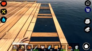 Survival on raft: Выживание на плоту с Дочкой #11 Сажаем пальмы