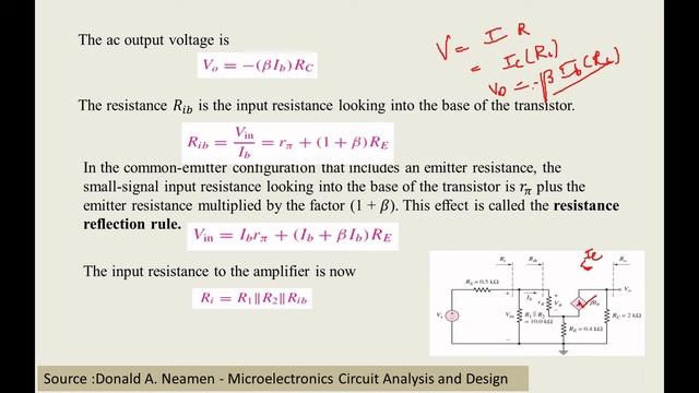 Small Signal analysis of Common Emitter Amplifier with and without Emitter Resistor|Lecture 3 смотреть онлайн