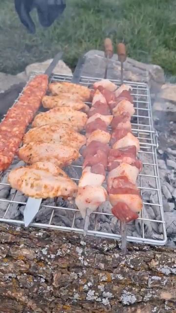 Vegetable, chicken and "Adana kebab": with cool buttermilk on the side #keşfet #shorts #kabab смотреть онлайн