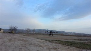 Octocopter X8 Redundancy Test (One propeller is removed)